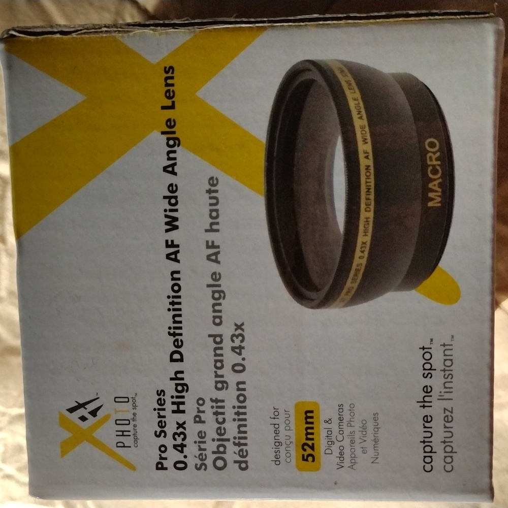 XIT Photo Pro Series 0.43x high definition AF Wide Angle Camera Lens 52mm